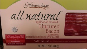 Search your grocery store, you will usually find at least one brand of uncured nitrate free bacon!
