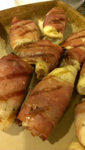 Grill the chicken roulades