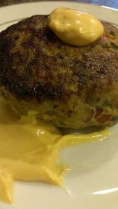 Paleo turkey burger with sriracha aioli