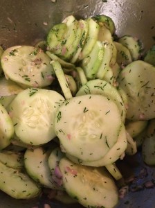 Paleo and Whole 30 cucumber salad