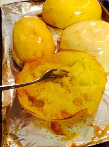 Shredded spaghetti squash