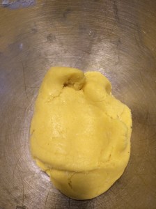 Paleo pasta dough after kneading
