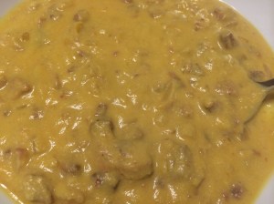 Paleo and Whole 30 pumpkin chorizo chowder