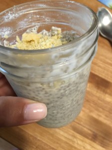 Paleo key lime pie chia pudding