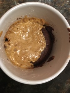 Paleo chocolate nut butter mug cake
