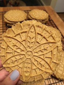 Paleo pizzelle cookies
