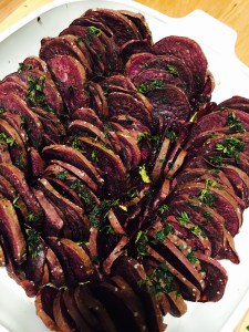 Whole30 herb roasted sweet potatoes