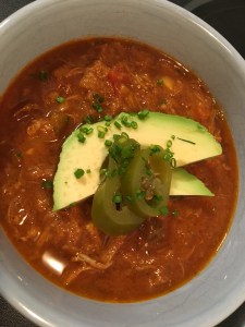 Whole30 pork enchilada soup