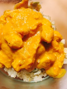 Whole30 Chicken Tikka Masala over cauliflower rice